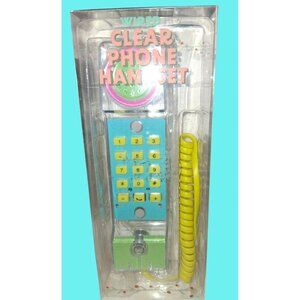 Wired Clear Phone Handset With AUX Jack Compatible With All Phones New In Box
